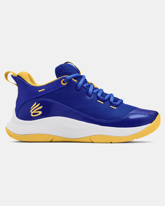 Grade School Curry 3Z5 Basketball Shoes, Blue, pdpMainDesktop image number 0